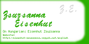 zsuzsanna eisenhut business card